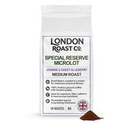 London Roast Co. Special Reserve Microlot Ground Coffee 1kg - Jasmine & Sweet Blueberry - 100% Arabica Medium Roast Speciality Coffee - Small Batch London Roasted - Ideal for V60, Filter & Cafetiere