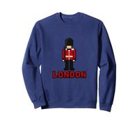 London Royal Guard Pixel Art Design Iconic British Souvenir Sweatshirt