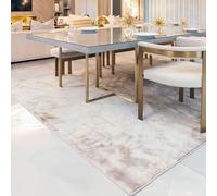 London Rug Company by Dawn Ward - Rugs for Living Room 160x230cm, Luxury Rug from Award-Winning Designer - Neutral Cream Beige Area Rug for Bedroom, Dining Room, Hallway - Low Pile, Medium - Helen
