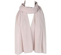 London Scarfs Ladies Quality Plain Chiffon Hijab Scarf Large Maxi shawls 30 Colours (pale pink), 90 x 180