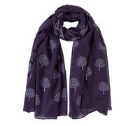 London Scarfs Mulberry Tree Celebrity Designer Scarf Women s Scarf Shawl Wrap Ladies Long Scarf (Purple)