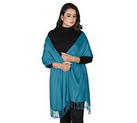 London Scarfs Pashmina Shawls and Wraps for Ladies Perfect Evening & Wedding Accessory for Women (Teal Green)