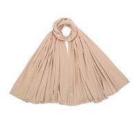 London Scarfs PREMIUM QUALITY BIG SIZE JERSEY HIJAB SCARF SHAWL SUPER STRETCHY MAXI LYCRA WRAP (Dark Beige)