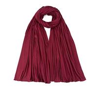 London Scarfs PREMIUM QUALITY BIG SIZE JERSEY HIJAB SCARF SHAWL SUPER STRETCHY MAXI LYCRA WRAP (Maroon)
