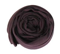 London scarfs PREMIUM QUALITY JERSEY HIJAB SCARF SHAWL STRETCHY MAXI LYCRA WARM WRAP PLAIN (Coffee)