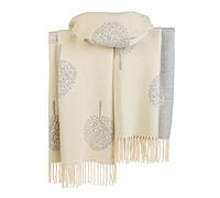 London Scarfs Thick Mulberry And Dandelion print reversible super soft winter shawl unisex trending scarf Xmas gift (Thick Mulberry Cream/Silver)