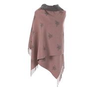 London Scarfs Winter Warmer Reversible Thick Long Bumble Bee Print Fashion Scarf Blanket Wrap (Dusty Pink.Grey)