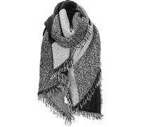 London Scarfs Women S Large Oversized Pashmina Wrap Poncho Thick Style Scarf Patchwork Cape Shawl (Black)