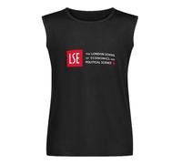 London School of Economics & Politic Mens Black Sleeveless T-Shirt Graphic Tee Printed Unisex Vest Tank Tops Shirt L
