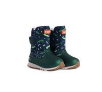 London Shoe Co Kids’ Winter Boots | Warm Padded Snow Boots with Grip Sole - Lightweight Pull-On Children’s Footwear (Green, UK10J)