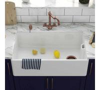 London Sink Company Lsc Belfast 795 Fireclay 1-Bowl Undermount Kitchen Sink - Bronze