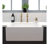 London Sink Company Lsc Compact White 530X410X200 Ceramic Belfast Butler Kitchen Sink & Waste