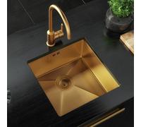 London Sink Company Lsc Kensington 1.0 Bowl Brushed Stainless Steel Undermount Kitchen Sink With Waste - 670 X 440 X 200mm
