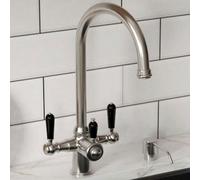 London Sink Company Traditional Cruciform 3-In-1 Boiling Water Kitchen Tap & Tank, Gloss