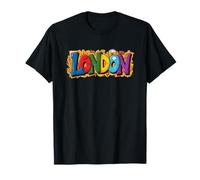 London Skyline Colorful Travel Art Souvenir T-Shirt