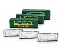 London Skyline Crystal Ornament, 3D Laser Engraved Glass Keepsake | Big Ben, Tower Bridge & The Shard | Premium Gift Box Included | British Souvenir Gift (3)