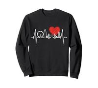 London Skyline Heartbeat England Britain Fan I Love London Sweatshirt