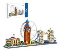 London Skyline Miniature Building Set, Famouse Landmarks Architecture Mini Micro Building Blocks Toy Kit, Collectible Model Bricks Playset for Adults Kids(3110 PCS)