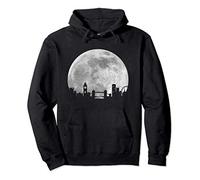 London Skyline Moon UK Vintage United Kingdom England London Pullover Hoodie