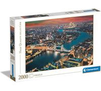 London Skyline Puzzle 2000 Piece Night Skyline Tower Bridge River Thames Puzzle