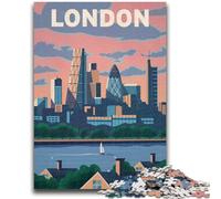 London Skyline Puzzles for Adults 1000 Pieces, Toys Educational Games Stress Relieving Secret Santa Gifts for And Age 14 1000pcs(50x75cm)