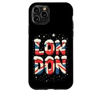 London Snowy Christmas UK Flag Style Case for iPhone 11 Pro