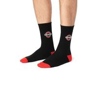 London Socks Mens - Mind The Gap Socks Official TFL Licensed London Underground Crew Socks - Breathable Comfortable Socks UK Size 6-11 - London Souvenir Gift for Men (Black-Mindthegap)
