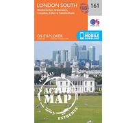 London South Map | Weatherproof | Westminster, Greenwich, Croydon, Esher & Twickenham | Ordnance Survey | OS Explorer Active Map 161 | England | Walks | Hiking | Maps | Adventure