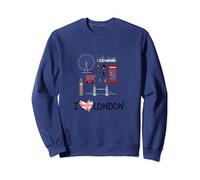 London Souvenir City Vintage British UK Flag Men Women Gift Sweatshirt