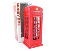 London Souvenir Die Cast Metal with Plastic Parts Red Telephone Box Money Box - Plastic