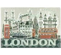 London Souvenir Fridge Magnet Landmarks Tower Bridge Red Bus Black Taxi Big Ben