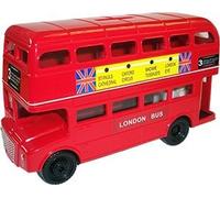 London Souvenir Large Big Red Bus Money Box Made of Metal and Plastic