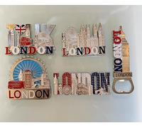 London souvenir Metal fridge magnets London UK Souvenirs fridge magnets British Union Jack England pack of 2,5,6,10,16 (five, 5, fifth)
