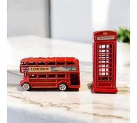 London Souvenir Pencil Sharpener Set, 4 Piece with Big Ben, Red Double Decker Bus, Telephone Box and Post Box, Desktop Decorative School Supplies (2)
