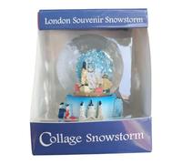 London Souvenir Snowstorm Globe - Iconic London Eye with Big Ben, Tower Bridge - Perfect Keepsake or Gift - 45mm Miniature Size