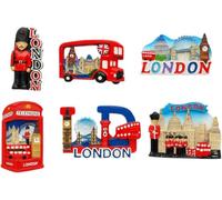 London Souvenirs Gifts | Fridge Magnets | Pack of 6 | 3D Design | England British Landmarks | Souvenirs Gifts | Classic Monuments | London Fridge Magnet