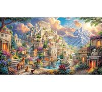 London-Spring-Street 1000 Piece Puzzle Game Recycled Paper Educational Game Challenge Fun and Challenging Family Game Great Gift Idea for Women, Gifts for Men 38x26/1000pcs