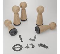 London Stamp Set - Iconic Landmarks and Beautiful Motifs - Gift Idea for London Enthusiasts - DIY Projects and Scrapbooking