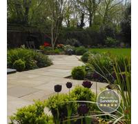 London Stone Raj Green 22mm Indian Sandstone Paving Slabs 600X600 Pack Of 36 (12.96 M2)