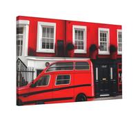 London Street Painting 12x18in Home Decoration Living Room Bedroom Kitchen Bathroom Guest Room Office