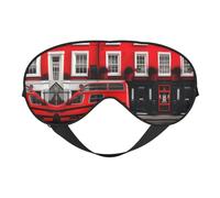 London Street Print Soft Eye Mask – Comfortable Sleep, Blocks Light, Full Eye Coverage, Ideal for Travel, Meditation