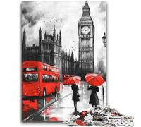 London Street Scene 1000 Pieces Jigsaw Puzzles for Adults And Teens,Learning Educational Toy for Is Ideal As A Gift for The Whole Family (38X52cm)
