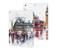 London Street Watercolor Tablet Case for iPad 10th Generation/9th Generation/8th Generation/7th Generation