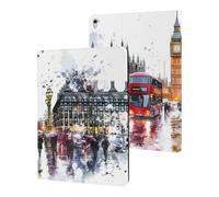 London Street Watercolor Tablet Case for iPad 10th Generation/9th Generation/8th Generation/7th Generation