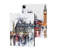 London Street Watercolor Tablet Case for iPad 10th Generation/9th Generation/8th Generation/7th Generation