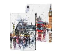 London Street Watercolor Tablet Case for iPad 10th Generation/9th Generation/8th Generation/7th Generation