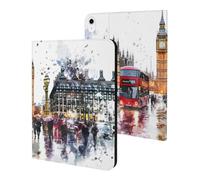 London Street Watercolor Tablet Case for iPad 10th Generation/9th Generation/8th Generation/7th Generation