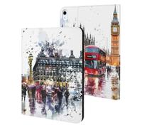 London Street Watercolor Tablet Case for iPad 10th Generation/9th Generation/8th Generation/7th Generation