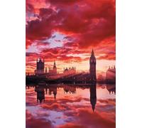London Sunset Big Ben Puzzles 1314 for Adults,jigsaw puzzles for adults 1314 Pieces Puzzle Home Challenging Educational Games Home Decoration puzzle Gifts