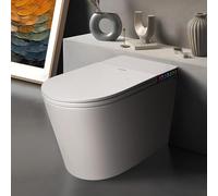 London Sunshine Smart Toilet with Automatic Opening Lid, Microwave & Foot Sensor, Bidet Wash & Air Dryer, Self-Cleaning Nozzle, LED Display, Quiet Dual Pump, CEC Certified